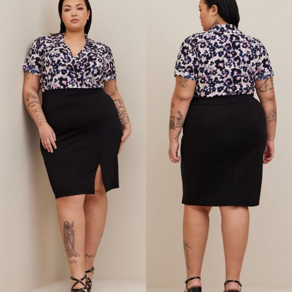 Torrid | At The Knee Ponte Studio Crepe Bodycon Dress